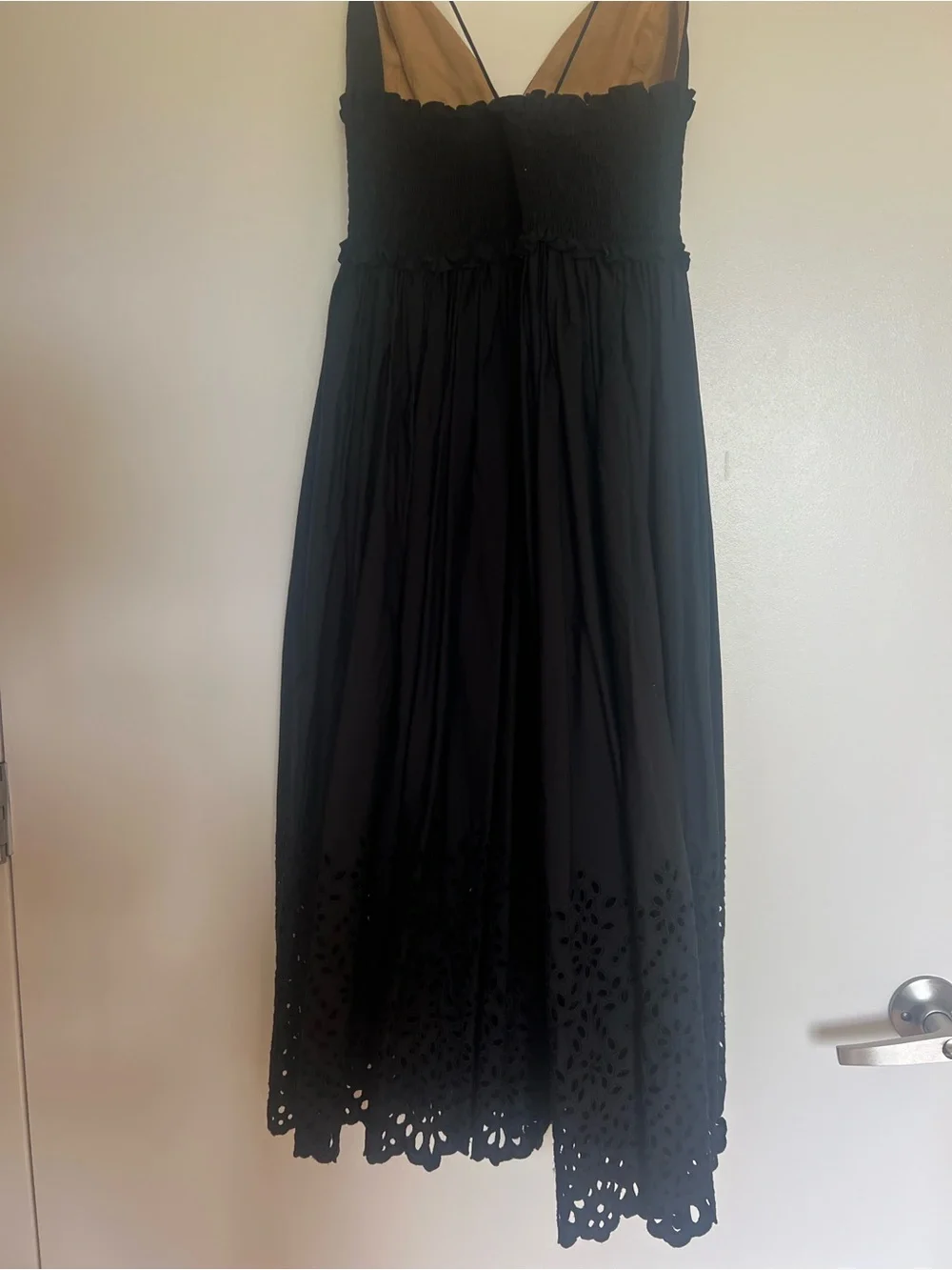 Michael Kors Black Spaghetti-Strap Midi Dress -runway collection
